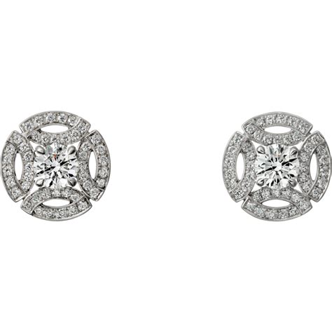 cartier diamond white gold earring|cartier diamond earrings meghan.